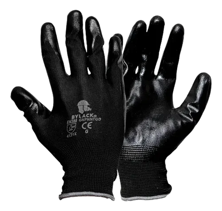 Guante Nylon Negro con Nitrilo