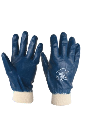 Guante de Jersey con Nitrilo Azul