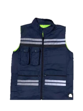 Chaleco Industrial Bicolor Gabardina